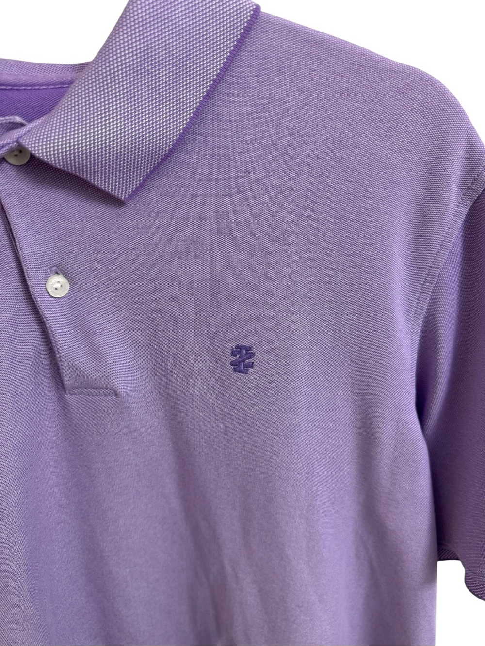 IZOD Men’s LT Lavender Short Sleeve Shirt Size Large Tall - Picture 3 of 9